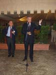 Stefano Levialdi (INTERACT 2005 General chair) and Walter Veltroni (Major of Rome)