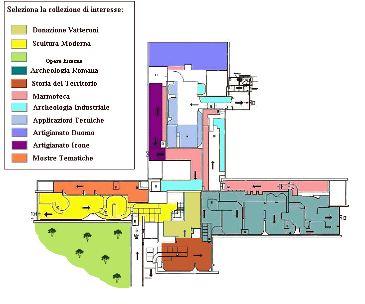 mappa del museo interattiva